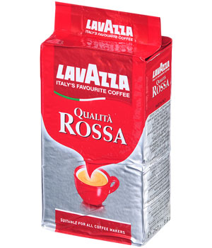 Кофе Lavazza Qualita Rossa молотый вакуумная упаковка (250 гр)