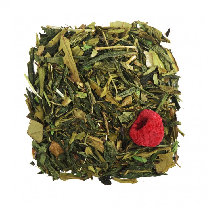 Чай Малина и Мята 100 гр.зеленый ароматизированный 